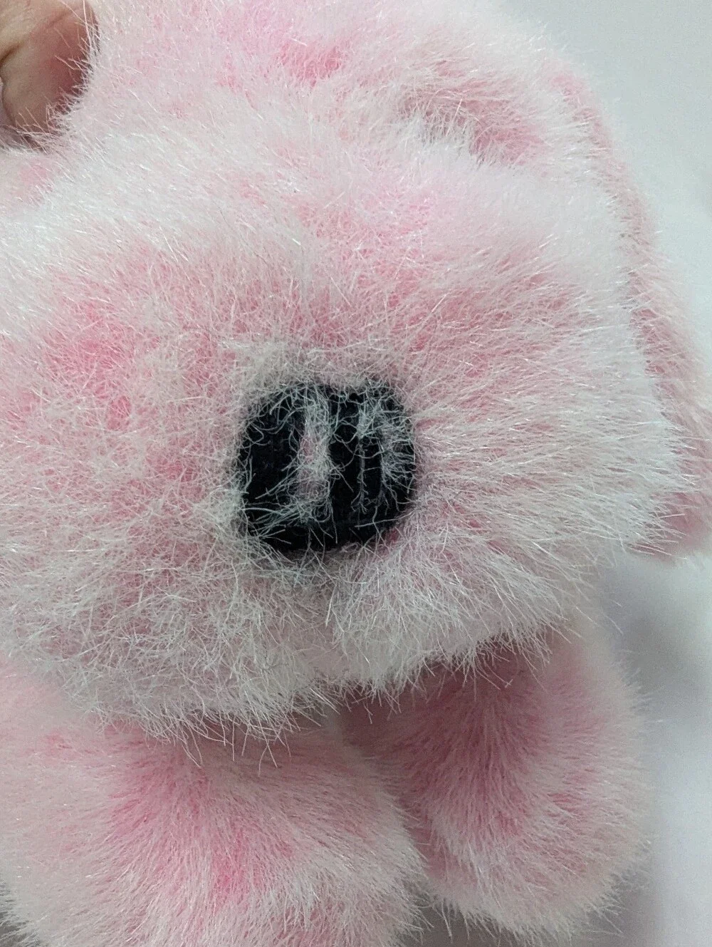 Plush Creations Vintage '93 Fuzzy Pink Stuffed Animal Dog Puppy 13